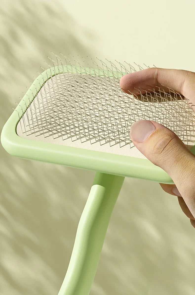 Stainless Steel Dog & Cat Brush – Hair Remover & Massager