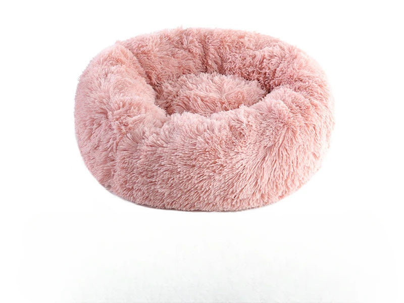 Plush Pet Nest – Warm Round Cat & Dog Bed