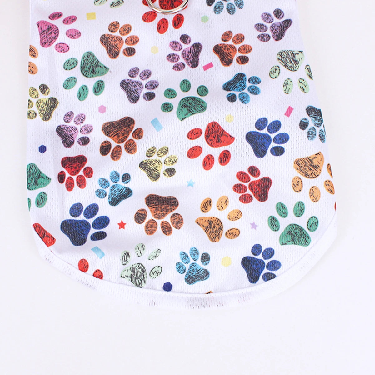 Footprint Print Dog Vest – Summer Breathable T-Shirt
