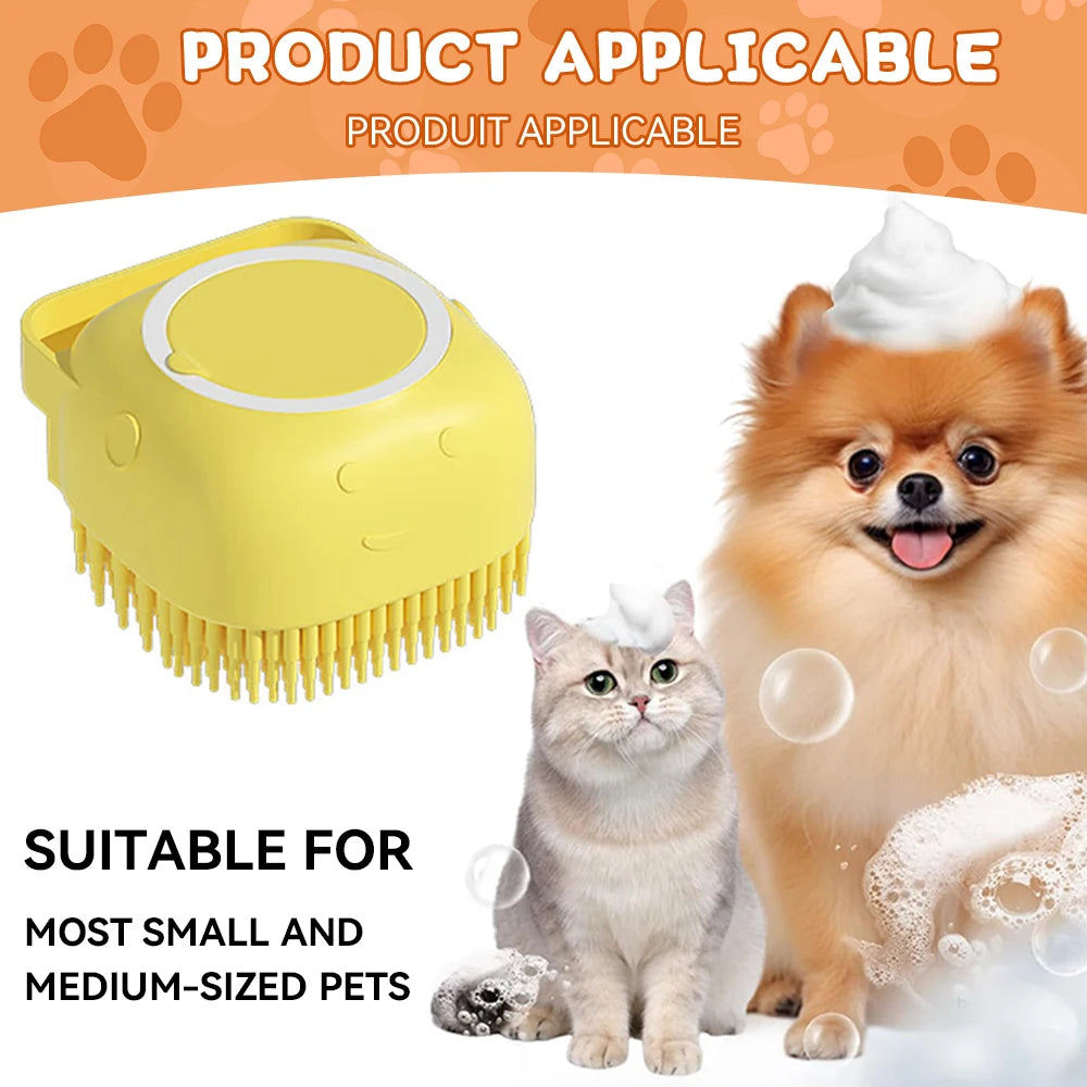 2-in-1 Pet Bath & Massage Brush
