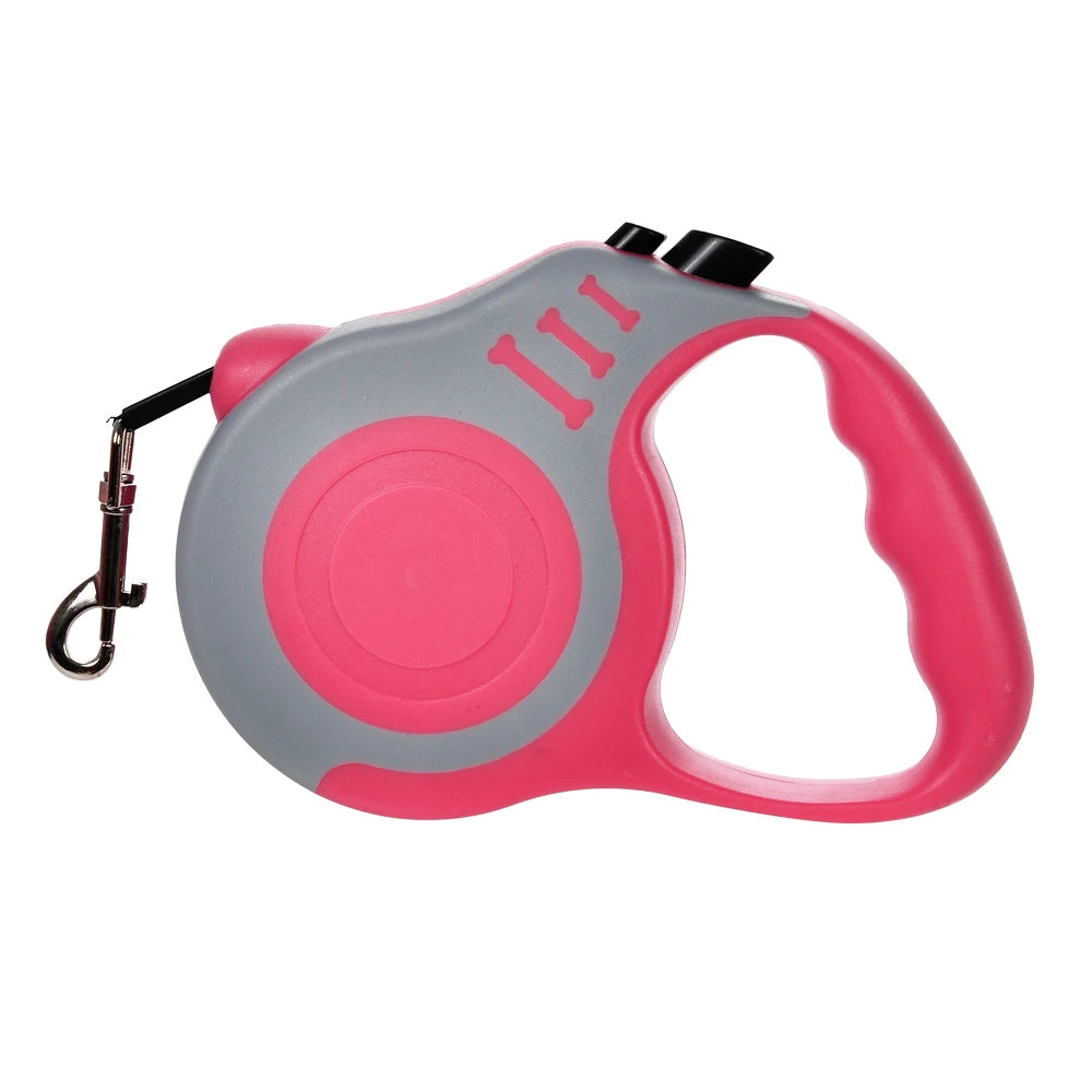 Retractable Dog & Cat Leash – 3m/5m Nylon Lead