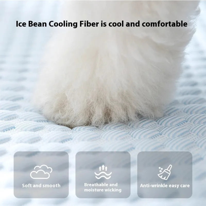 LETVIA Large Dog & Cat Cooling Mat – Monster Eye Design