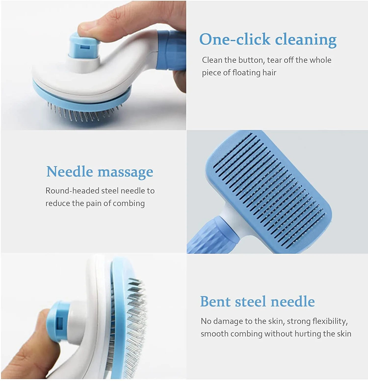 Dog Hair Remover Brush – Cat & Dog Grooming Comb