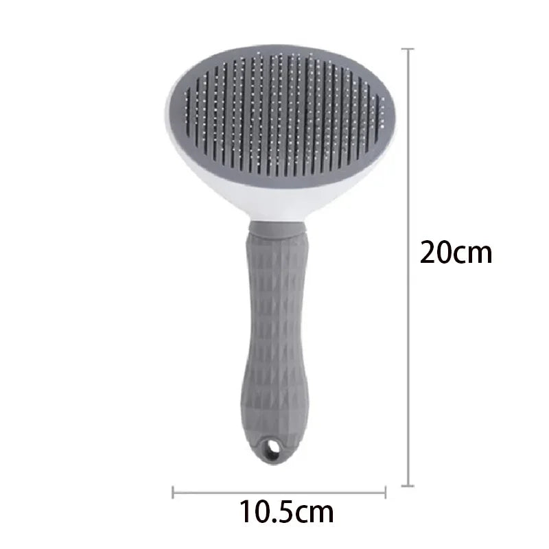 Stainless Steel Pet Brush – Dog & Cat Grooming Comb