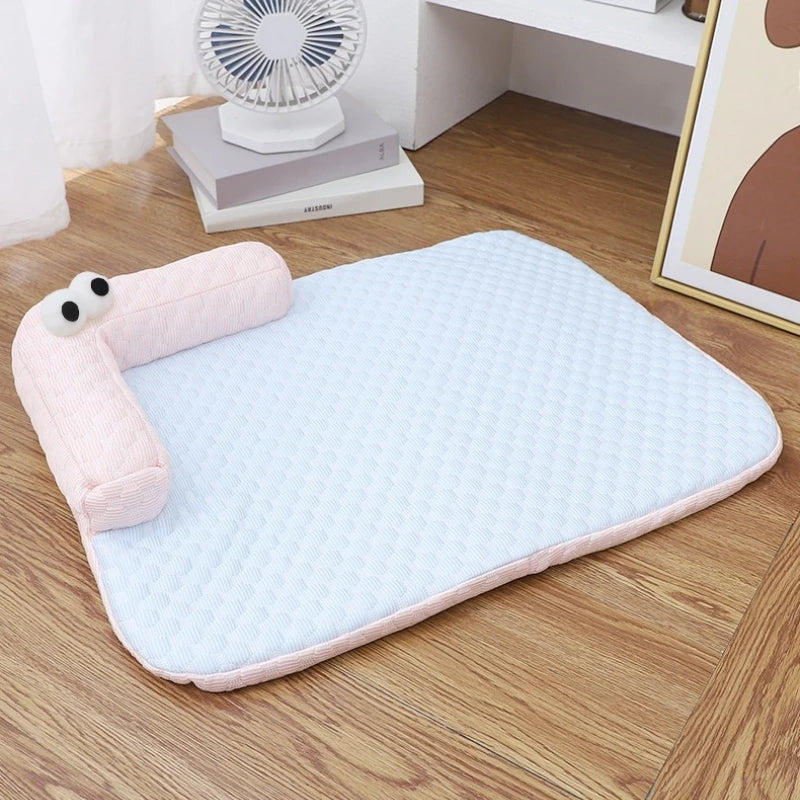 LETVIA Large Dog & Cat Cooling Mat – Monster Eye Design